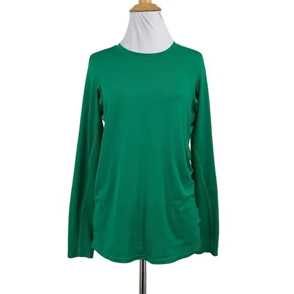 Patagonia Shirt Womens XS Extra Small Green Capilene Daily Crew Neck Base Layer - Picture 1 of 14